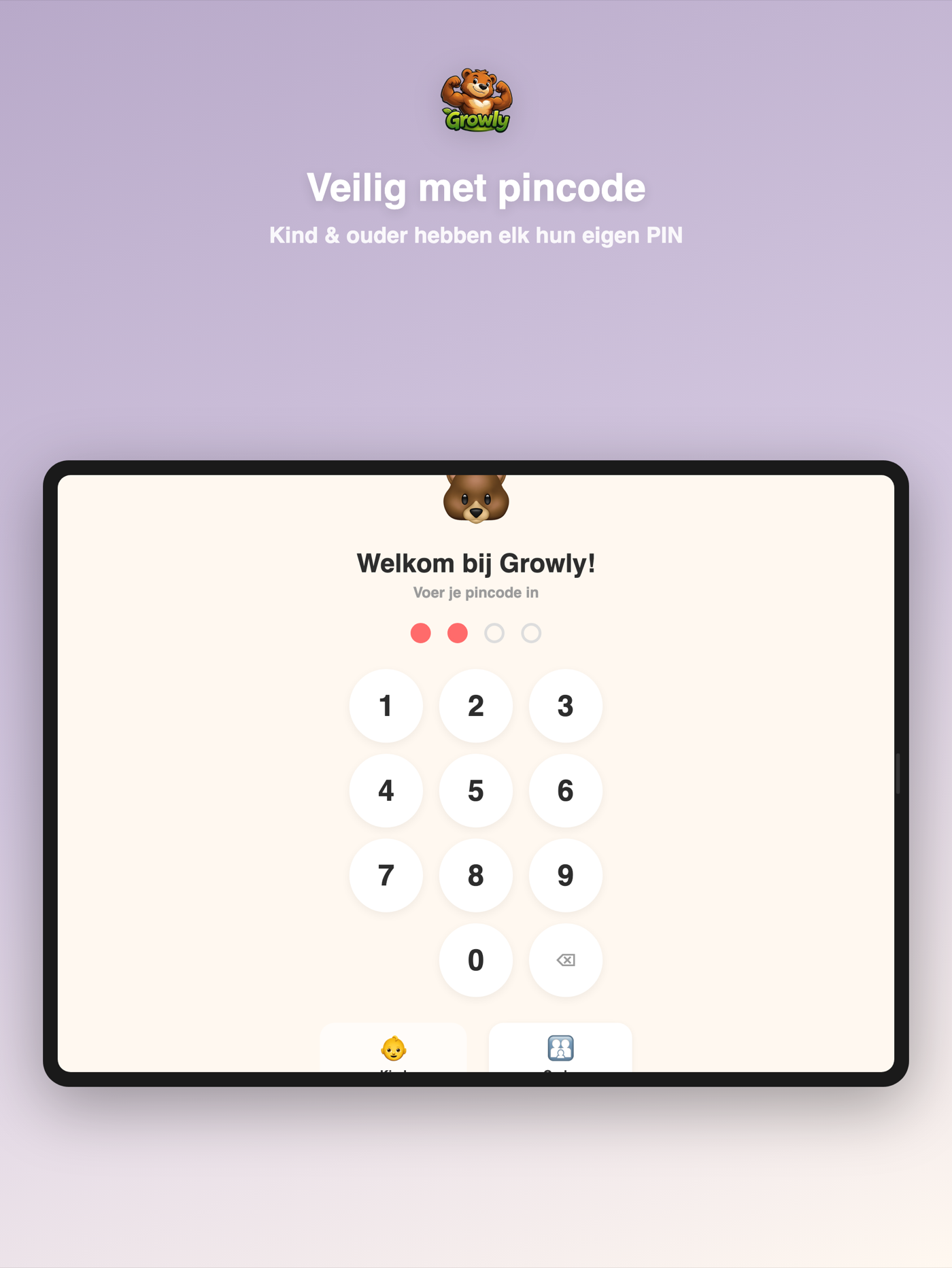 Growly op iPad